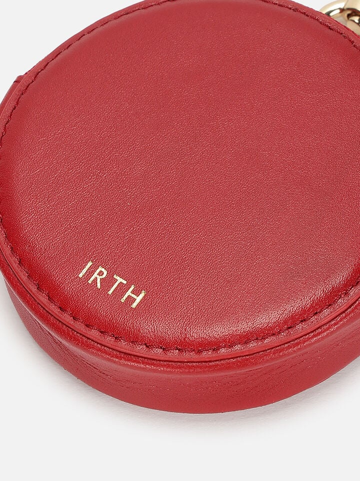 Chime Leather Coin Pouch - Red