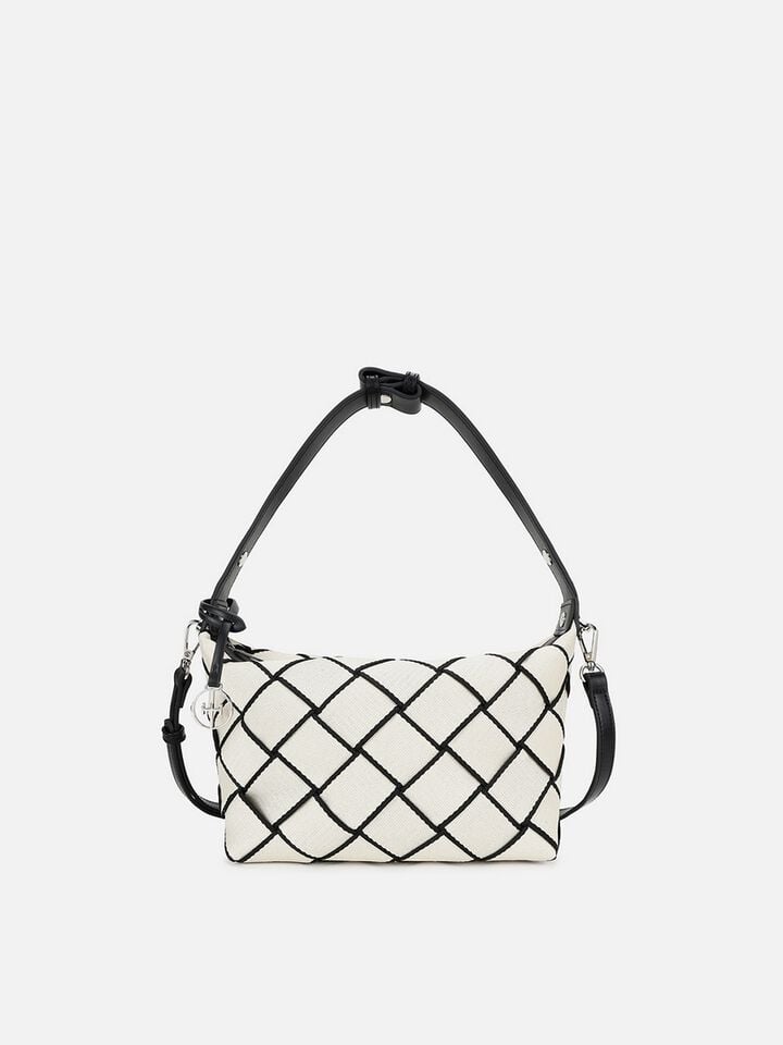 Candace Webbing Handheld - Off-White
