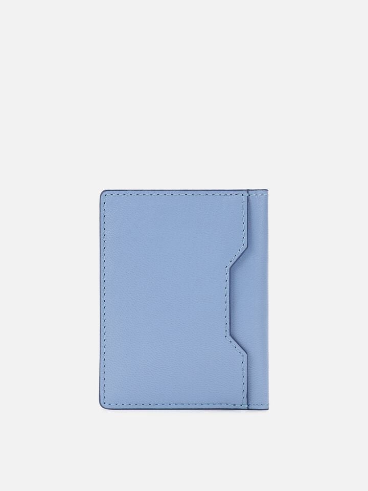 Stash Leather Card Holder - Blue