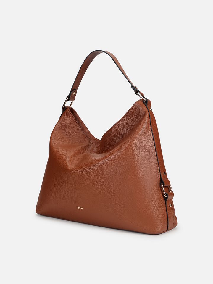 Lucille Leather Shoulder Bag - Tan