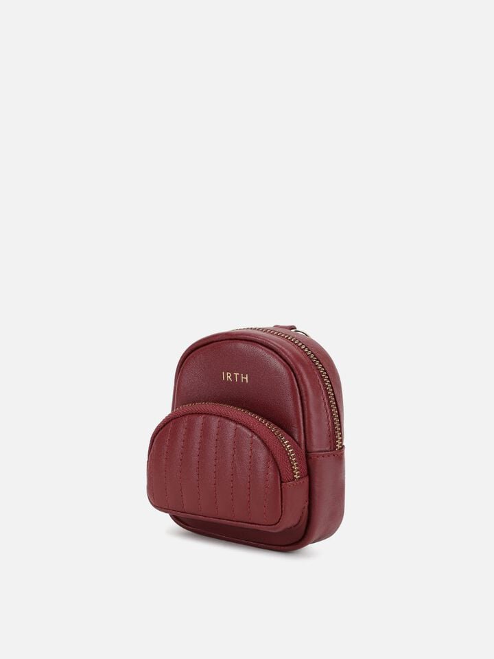 Jo Miniature Leather Backpack - Dark Cherry