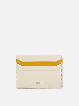 Tuck Leather Card Holder - Off-White