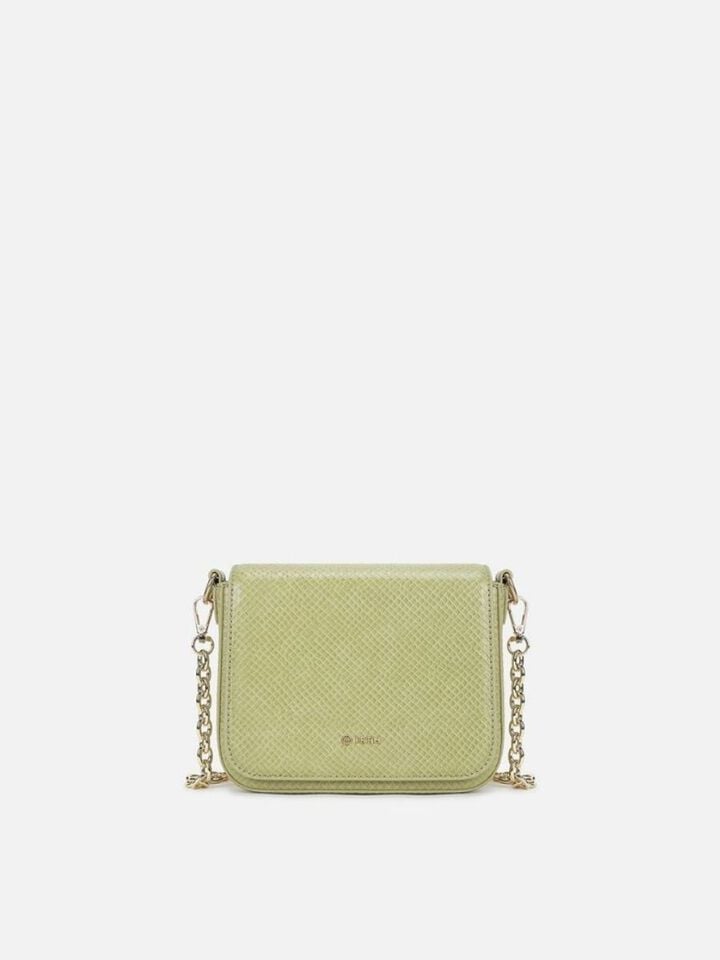 Ivy Snakeskin Sling - Green