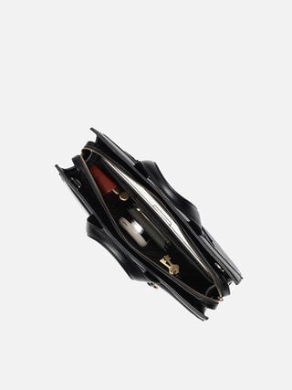 Olivia Croco Work Bag - Black