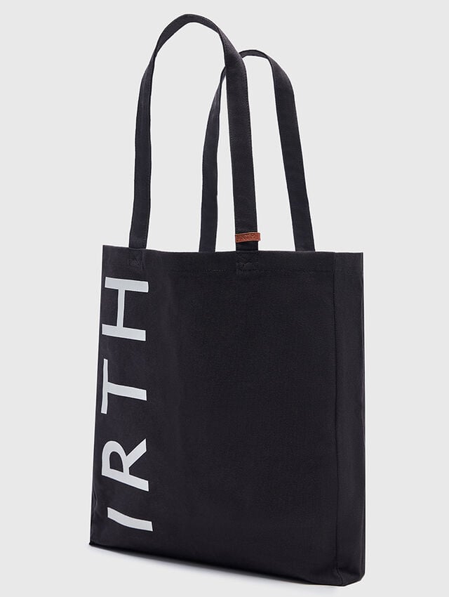 All Black Canvas Shopper