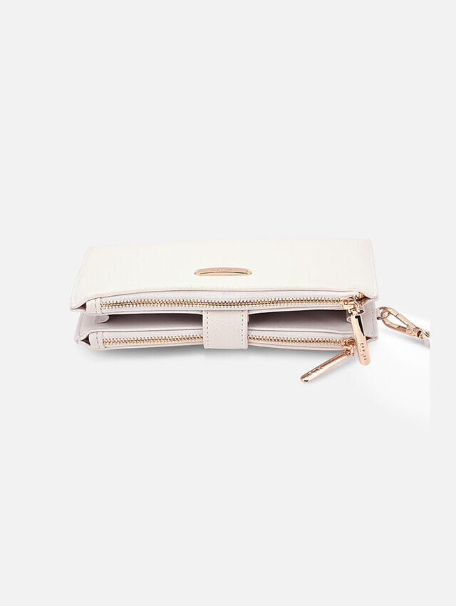 Button Up Beauty WhiteWallet