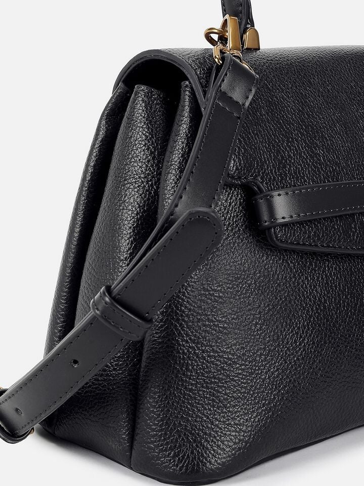Valerie Wide Shoulder Bag - Black