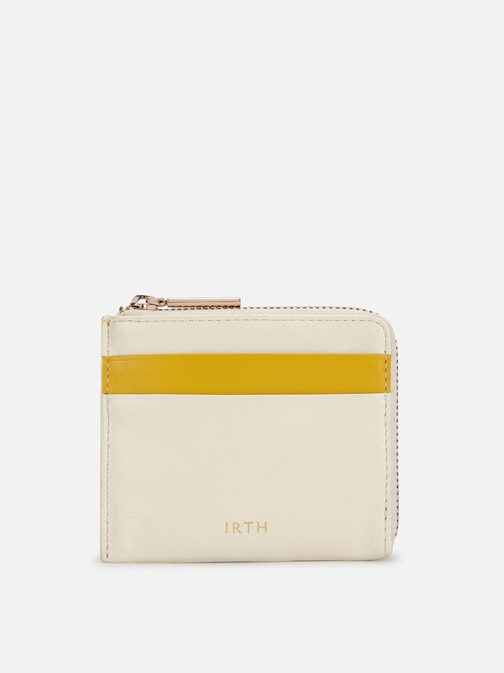 Sway Leather Card Holder - Off-White