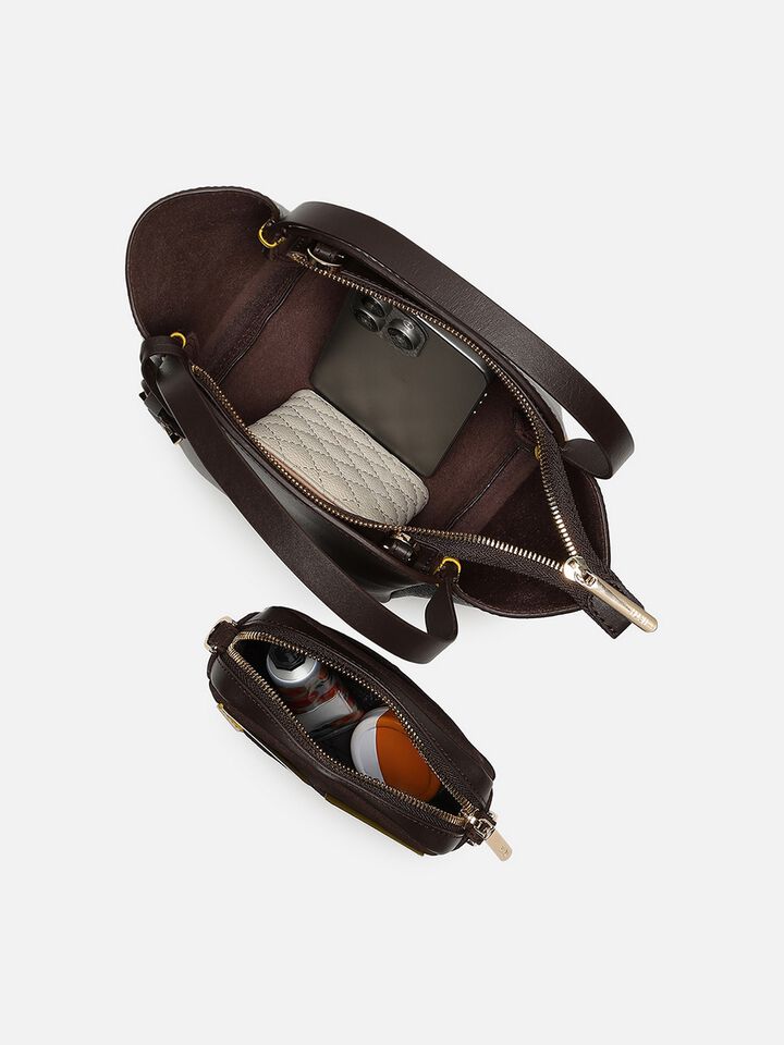 Lola Leather Handheld - Brown