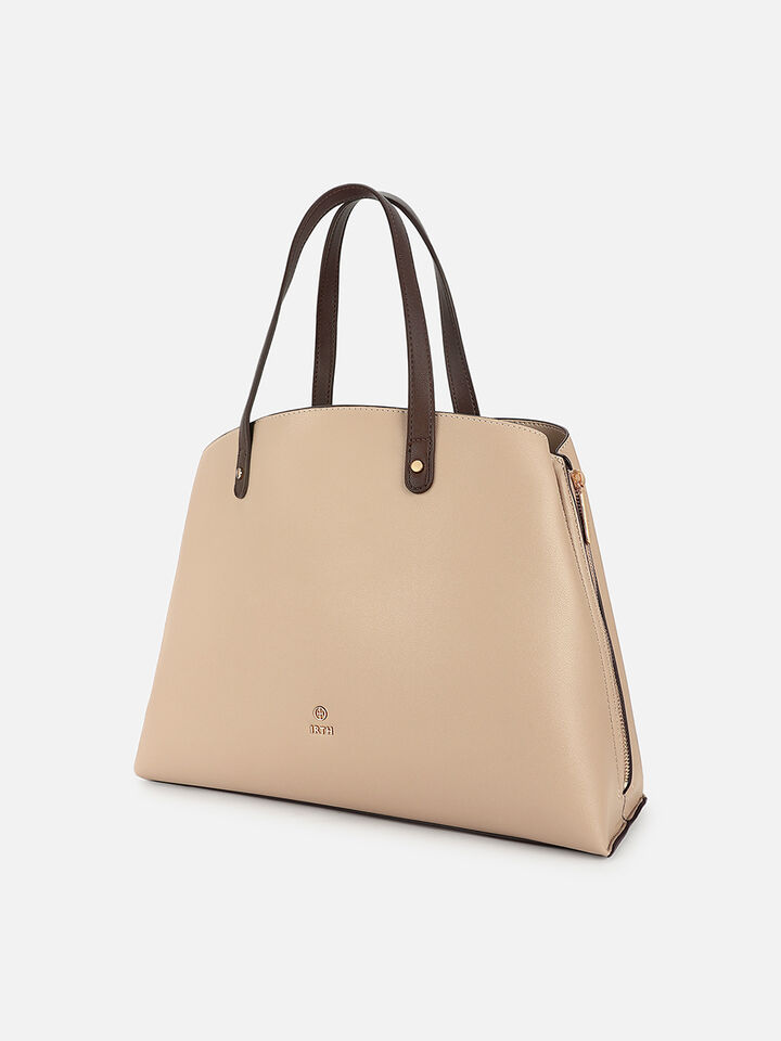 Maeve Large Tote - Beige