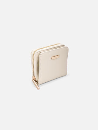 Little beige snap wallet