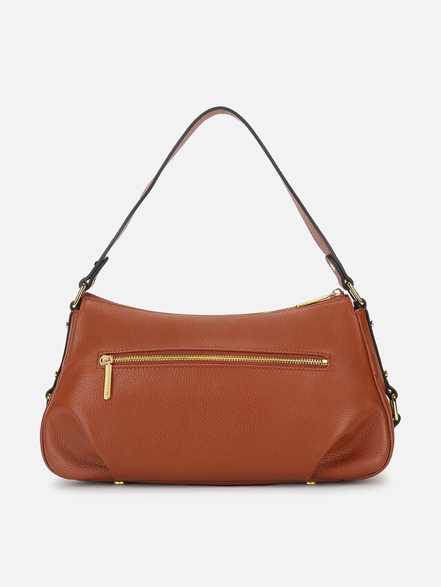 Lana Leather Shoulder Bag - Tan
