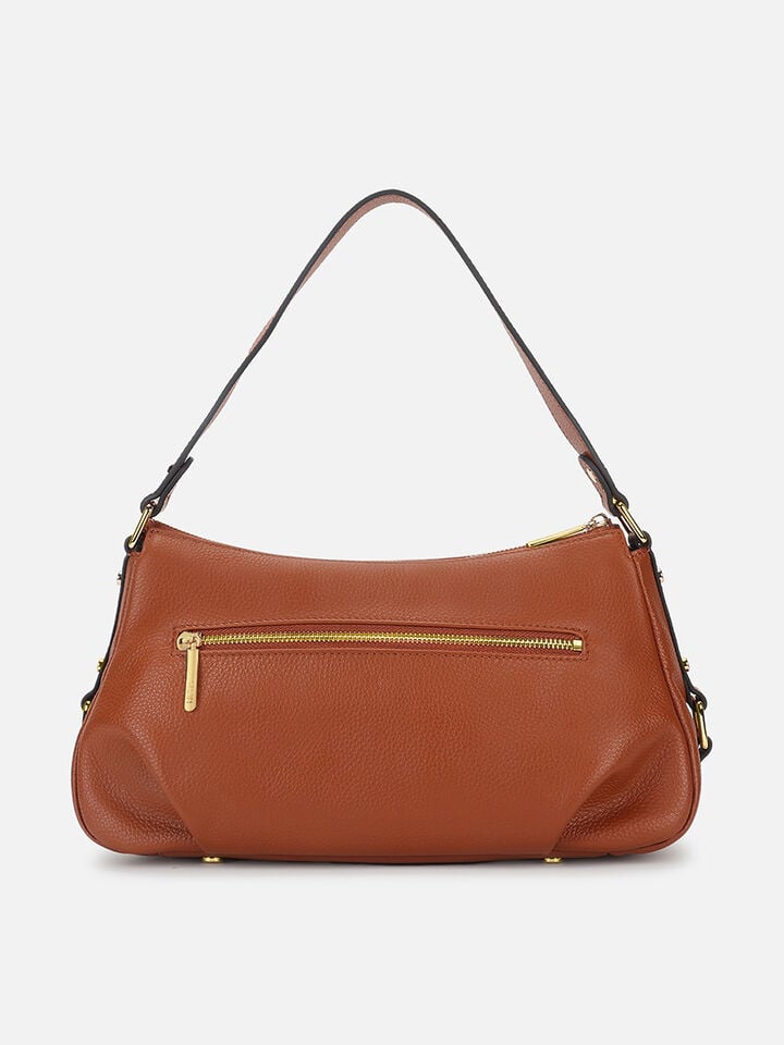 Lana Leather Shoulder Bag - Tan