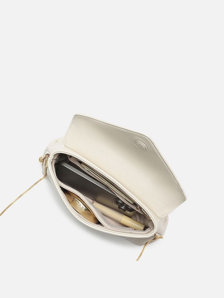 Emma Embossed Sling - Off-White