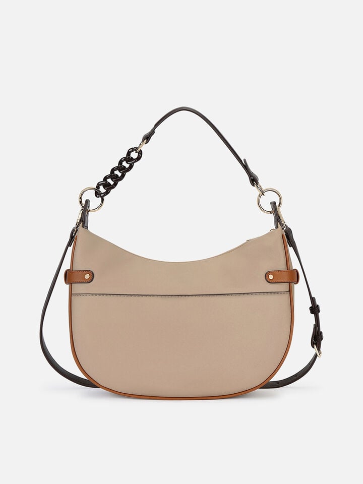 Clara Medium Shoulder Bag - Beige