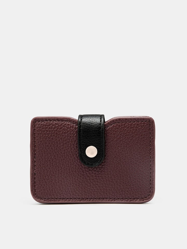 Jolie Card Holder - Dark Cherry