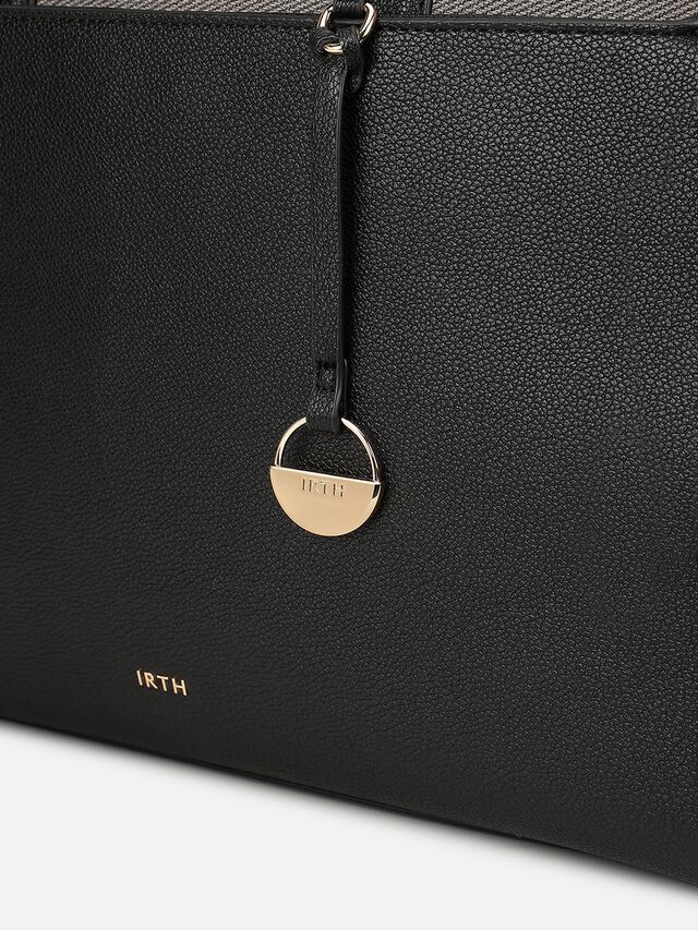 Olivia Tweed Work Bag - Black
