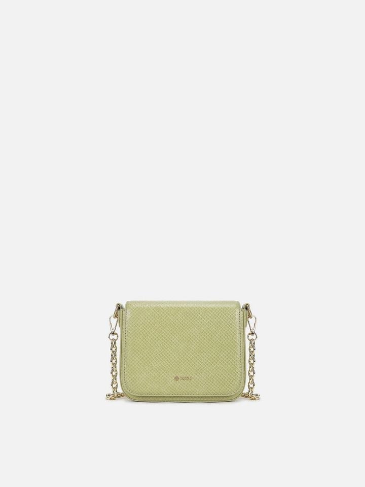 Ivy Snakeskin Sling - Green