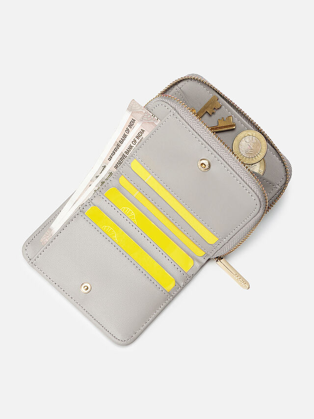 Ava Wallet - Circular Grey