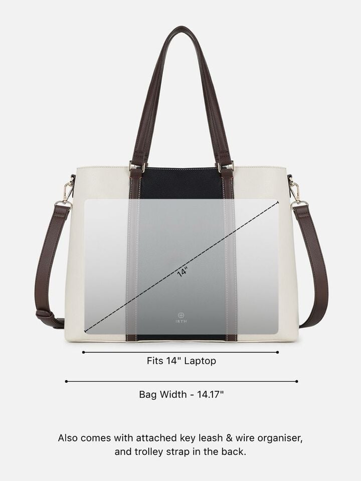 Delphine Work Bag - Off-White