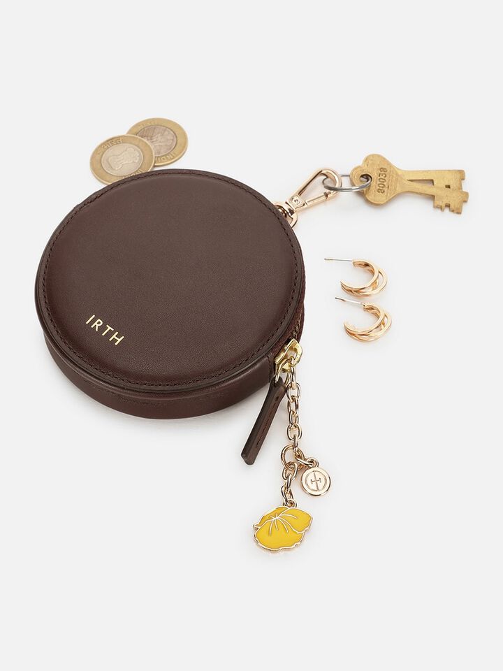 Chime Leather Coin Pouch - Hot Chocolate