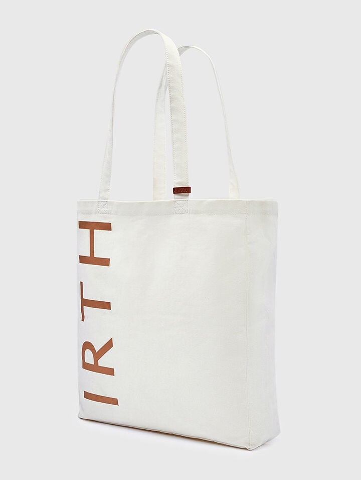 All White Canvas Shopper