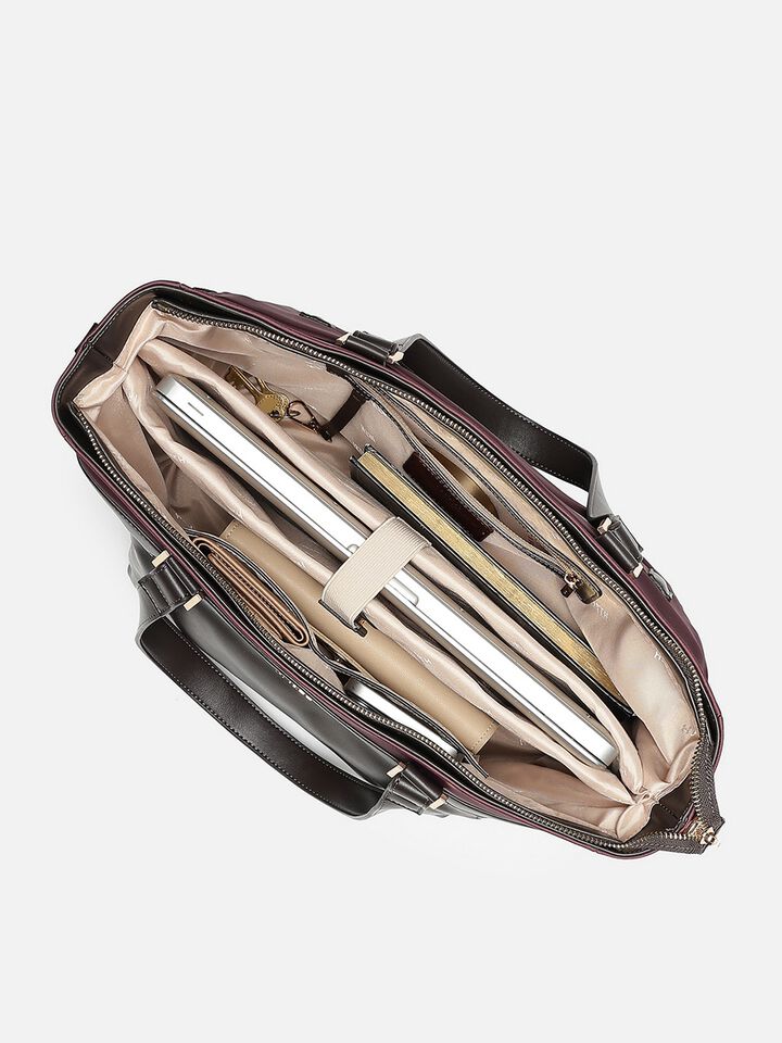 Reuben Nylon Work Bag - Plum