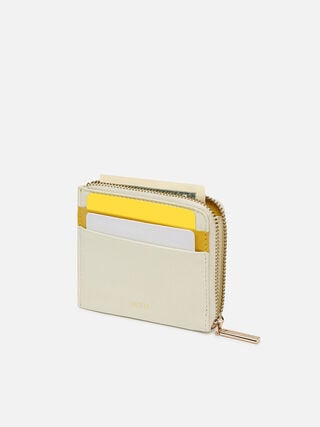 Sway Leather Card Holder - Off-White