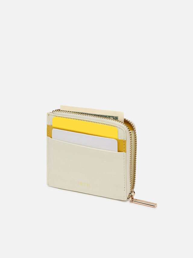 Sway Leather Card Holder - Off-White