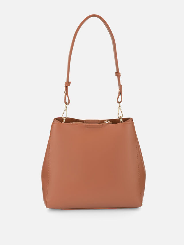 Twirl with Tan Shoulder Bag