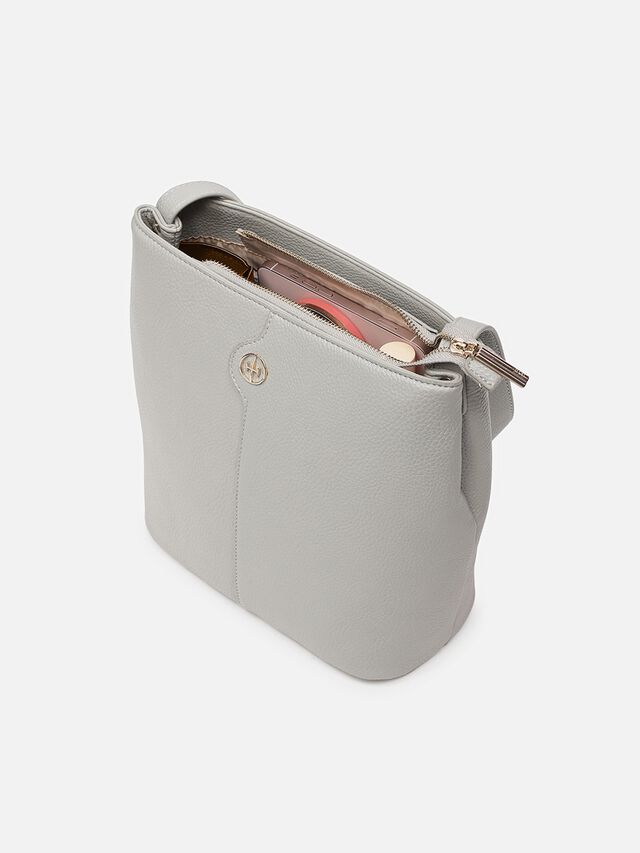 Phoebe Shoulder Bag - Circular Grey