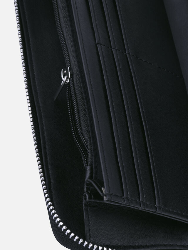 Quilted Black Wallet