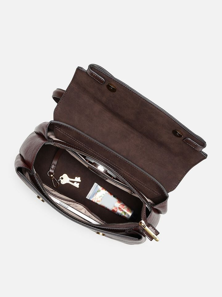 Valerie Wide Shoulder Bag - Brown