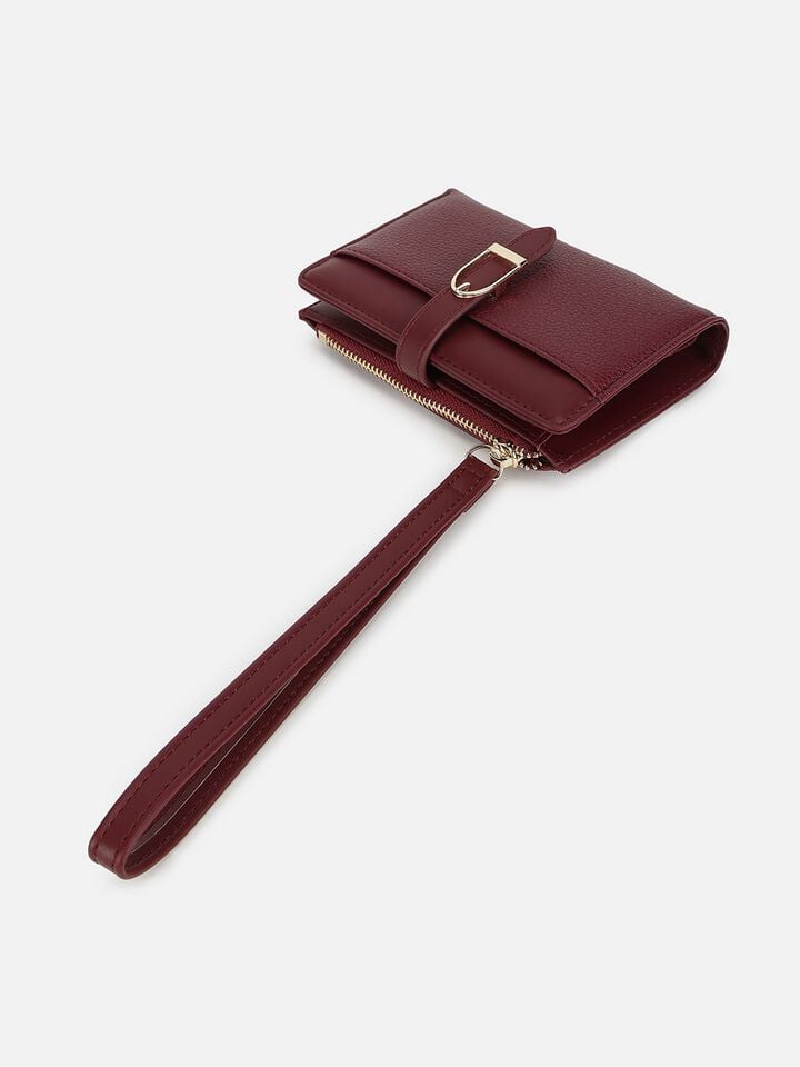 Nina Wristlet Wallet - Dark Cherry