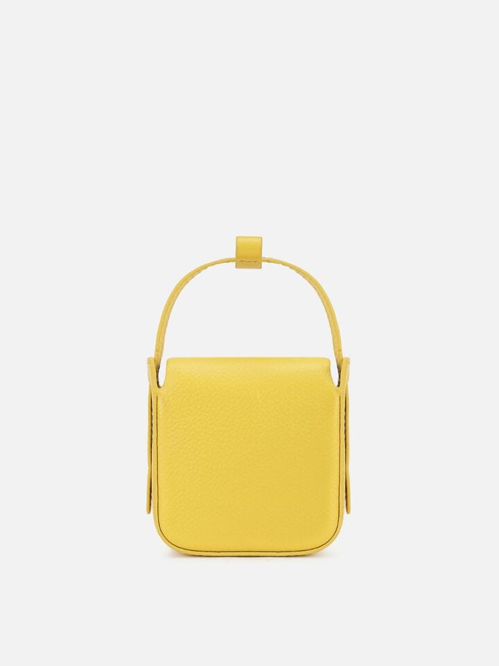 Amy Miniature Leather Shoulder Bag - Yellow