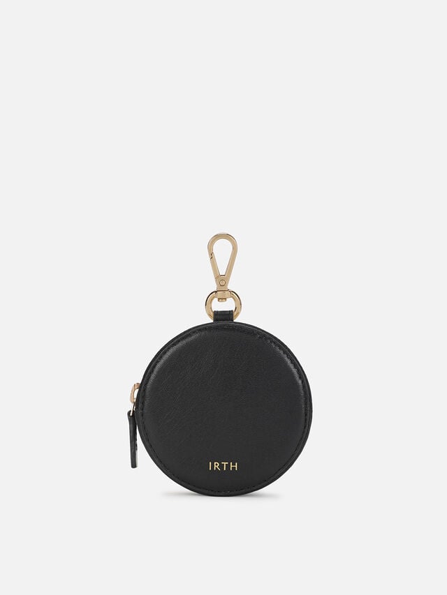 Chime Leather Coin Pouch - Black