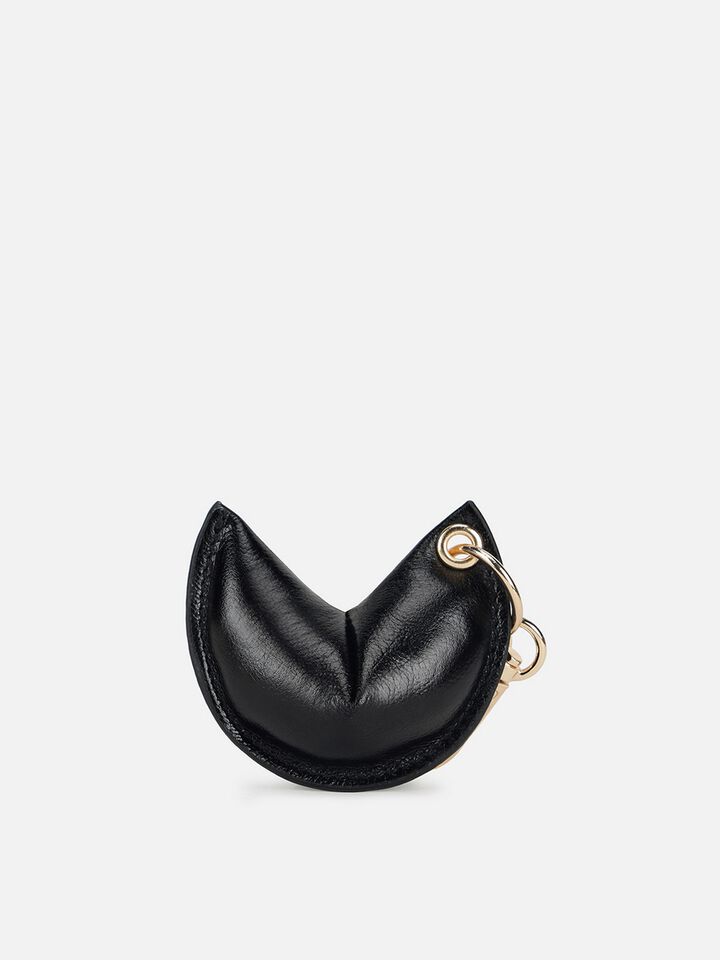 Lucky Cookie Bag Charm - Black