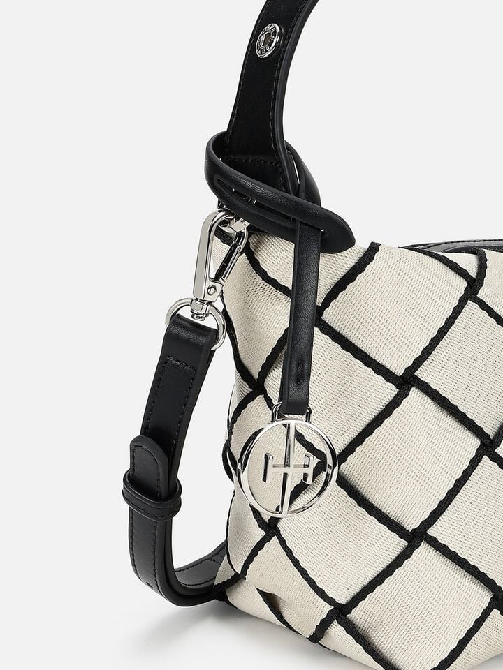 Candace Webbing Handheld - Off-White