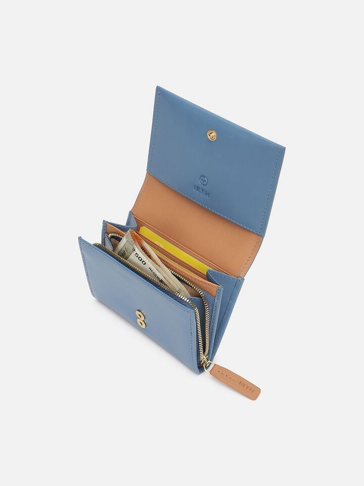 Parker Small Leather Wallet - Blue