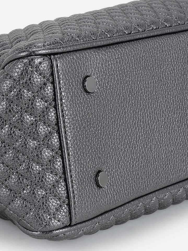 Dawn Quilted Shoulder Bag - Gunmetal