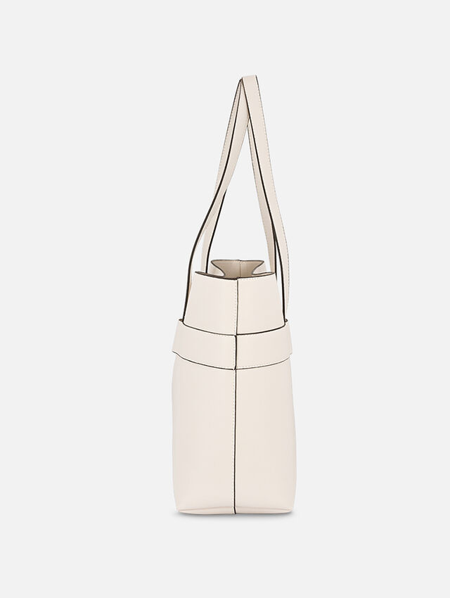 Delight in White Tote