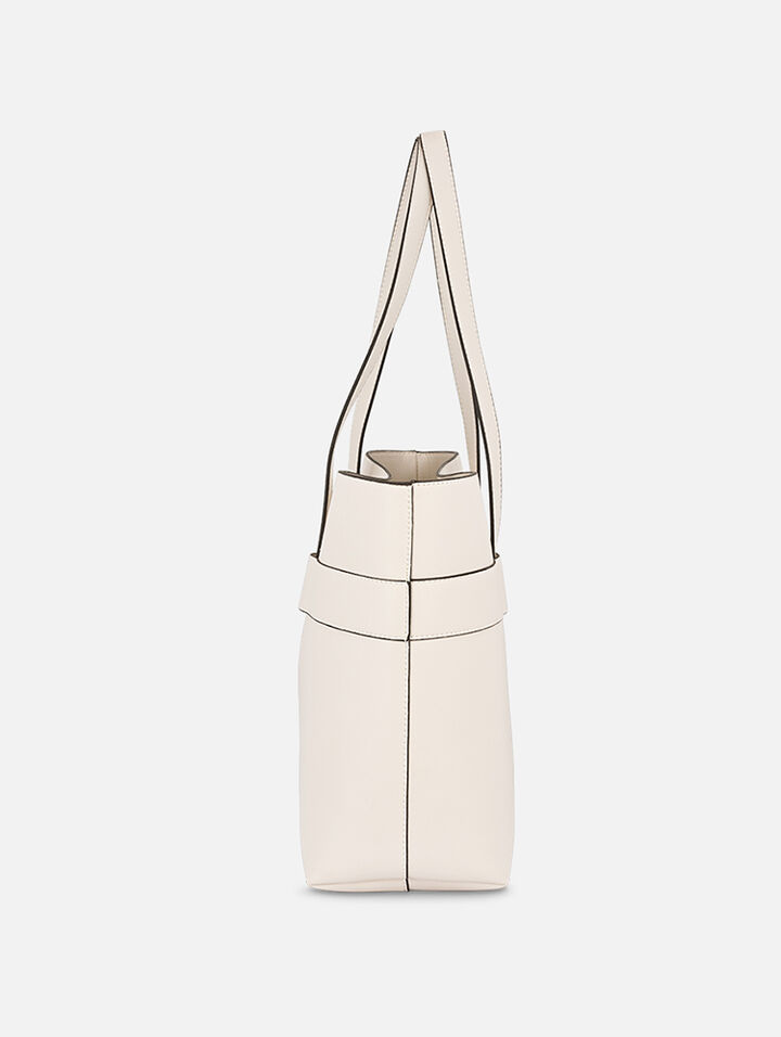 Delight in White Tote