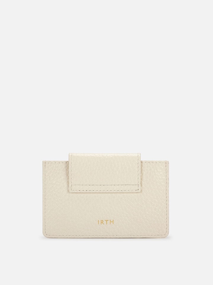 Snug Leather Card Holder - Off-White