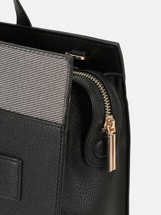 Olivia Tweed Work Bag - Black