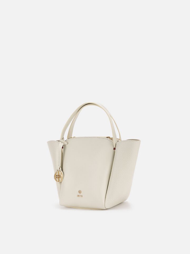Lola Leather Handheld - Off-White