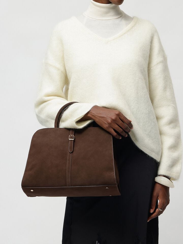 Millie Nubuck Handheld - Brown