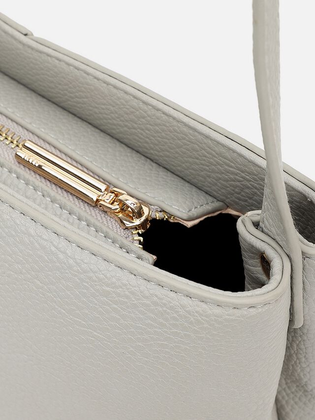 Phoebe Shoulder Bag - Circular Grey