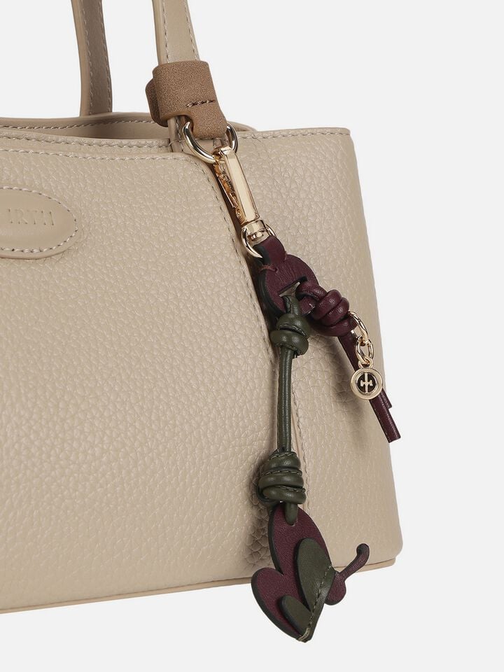 Butterfly Leather Bag Charm - Dark Cherry