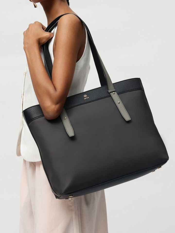 Megan Nylon Work Bag - Grey