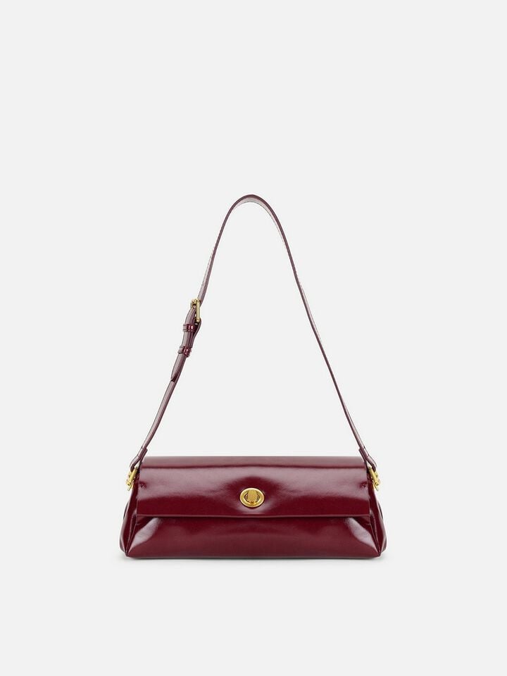 Brianna Wide Shoulder Bag - Cherry
